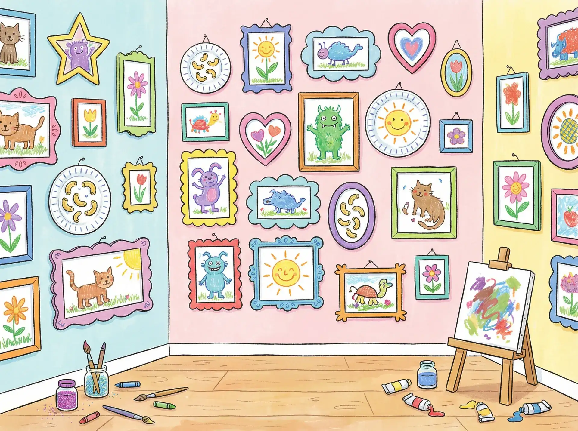 小朋友的彩色画作 - 剑蝶胡歌 创意展示